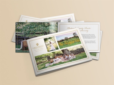 Greenhill Winery wedding booklet design