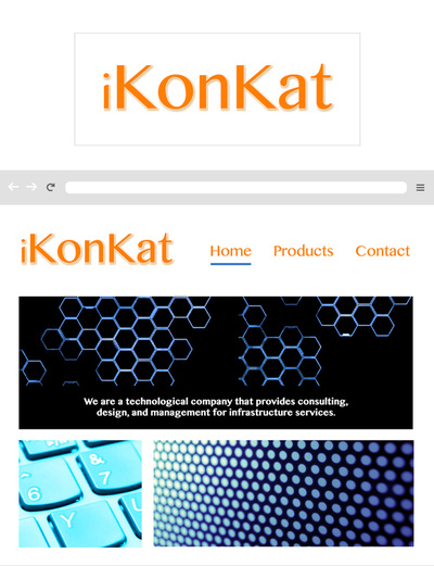 Website and logo design of an IT company, iKonKat