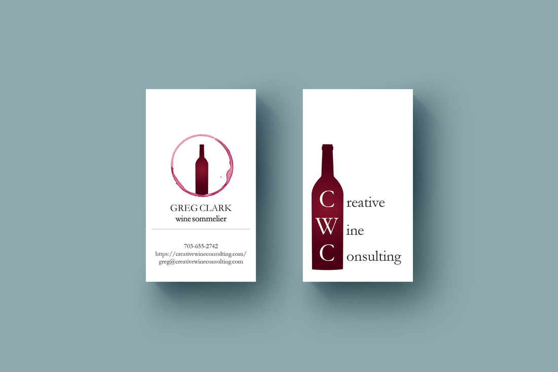 Creative Wine Consulting business card design